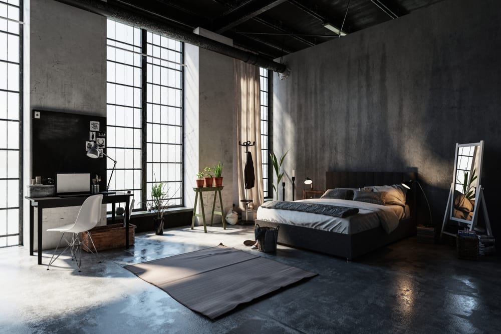 decoracao-industrial-piso-cimento-loft