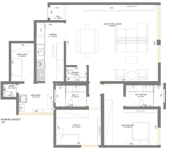 planta-baixa-de-apartamento-loft